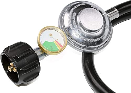 6 Feet Propane Regulator Hose with Tank Gauge for LP Gas Grill and Fire Pit - Image 3