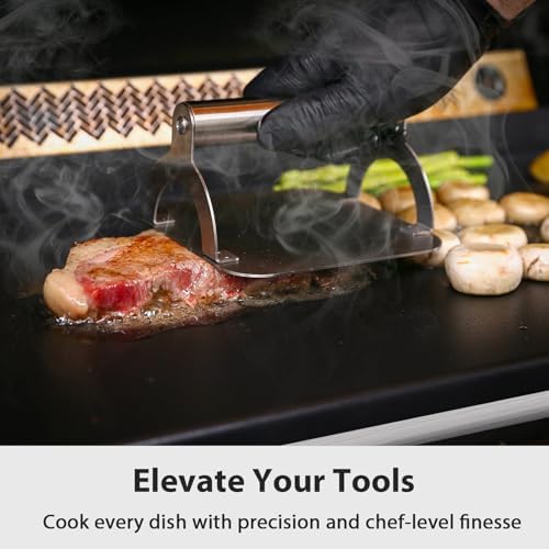 Utheer 25 x 16 Stainless Steel Griddle, Ceramic Nonstick for Gas Grill - Image 6