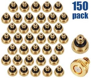 Brass Misting Nozzles for Garden Cooling System 0.012" 10/24 UNC (150 PCS) - Image 7