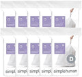 simplehuman Code D 200 Count Custom Fit Liners, Drawstring Kitchen Trash Bags, One-by-One Mess-Free Dispense, Extra Thick & Double Seamed, 50% PCR Plastic, 20 Liter / 5.3 Gallon, White by Unknown