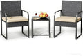 Gizoon 3 Pieces Patio Furniture Sets, Cushion-Beige by Gizoon