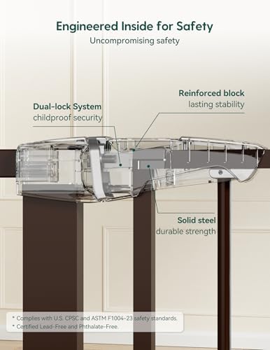 Babelio 29-48 in Baby Gate for Stairs No Drilling, PressGuard Dog Gate - Image 3