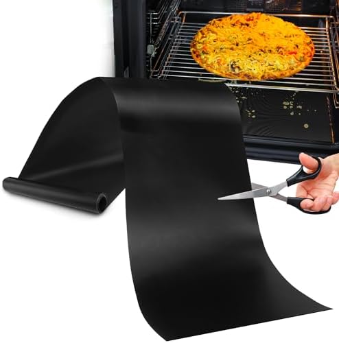 Oven Liner for Bottom of Oven, Cut to Size Air Fryer Liners, Stovetops Protector & Grills Mat Thick Heavy Duty Non Stick Teflon Sheet with BPA and PFOA Free 16x75 Inches by MimekitchenKitchenHelper