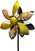 Double-Sided Metal Wind Spinner for Yard, 37" Kinetic Garden Decor by Gronhof