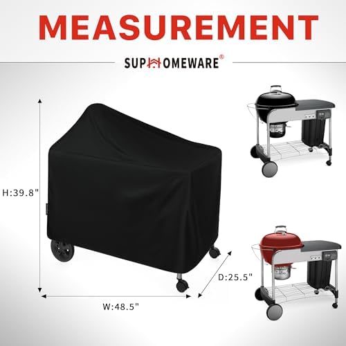 Suphomeware Grill Cover for Weber 22 Inch Performer Deluxe Charcoal, Waterproof Heavy Duty 7152 BBQ Grill Cover - Image 2