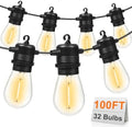GvvooHome Outdoor String Lights, 100FT LED Waterproof Patio Lights by GvvooHome
