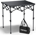 FUNYKICH Folding Camping Square Table, 2 Height Adjustable 17.3'' & 27.6'' by FUNYKICH