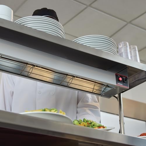 Winco 36" Silver Food Heat Lamp Strip Heater with Undermount Brackets - Image 6