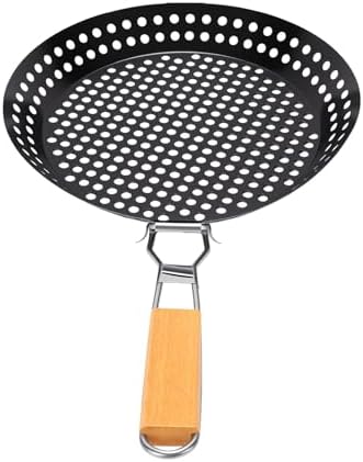 Stainless Steel Grilling Skillet, Foldable Design Camping Skillet, Portable Cooking Pan with Round Heating Finish for Outdoor BBQ - Image 3