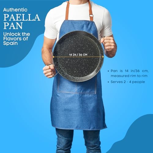 Garcima 14-Inch Enameled Steel Paella Pan, 36cm - Image 7