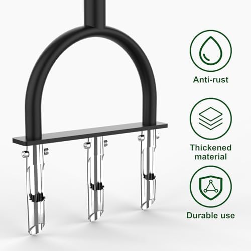 Lawn Aerator Coring Tool with 3 Hollow Tines - Image 4