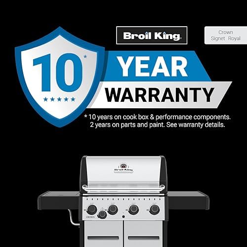 Broil King 865364 Crown S 440 4-Burner Propane Gas Grill in Stainless Steel with Side Burner - Image 2