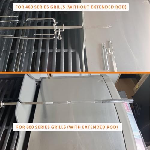 onlyfire Stainless Steel Rotisserie Kit for Weber Genesis 4&6 Burner Grills - Image 5