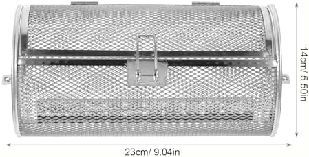 Rotating Grill Basket Stainless Steel for Oven Roasting and Baking - Image 2