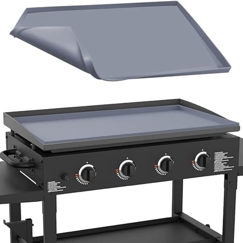 36" Silicone Griddle Mat for Blackstone 36 Inch Grill, Heavy Duty Food Grade Silicone Griddle Cover, Protect Your Grill from Dirt & Rust All Year Round (Gray) by Protebox