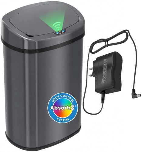 SensorCan 13 Gal Automatic Sensor Trash Can with Lid | Filter | AC Adapter by Unknown