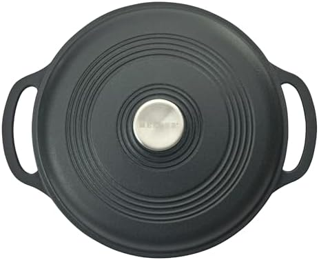 Mercer Culinary Enameled Cast Iron Round Dutch Oven, 6 qt., Matte Black - Image 3