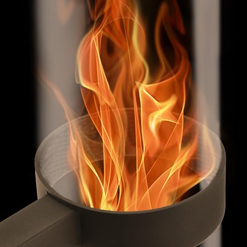 CHARMELEON Stainless Steel Pellet Stove&Wood Pellet Fire Pits for Outside – 51In Wood Pellet Heater–Outdoor Fire Pit for Backyard – Fireplace for Camping Patio Garden Picnic(Glass Tube-39.3In) - Image 5
