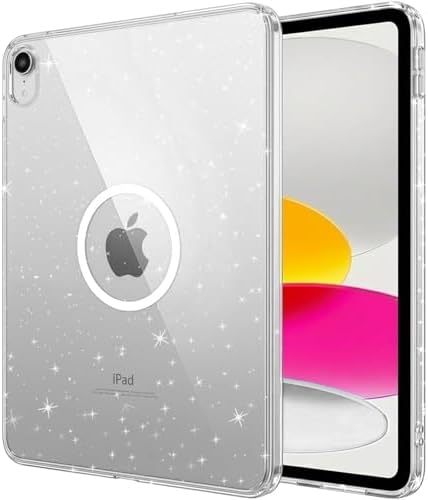 Clear Glitter Magnetic Ring Case for iPad (A16) 11th/10th Generation by MOBIXXforAccessories