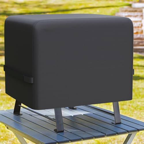 Grill Cover for Char-Griller Portable Charcoal Grill and Side Fire Box 22422 72424 E82424 924240, Replacement for Char-Griller 2455 Side Fire Box Grill Cover, 600D Waterproof Windproof UV Resistant - Image 3