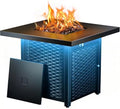 Ciays 28" Propane Fire Pit Table, 50,000 BTU CSA-Listed Gas Fire Pit with RGB Lighting, Adjustable Flame, Lava Rock, APP Control, Music-Sync Lighting, Outdoor Gas Fire Pit for Patio, Backyard & Garden by Ciays
