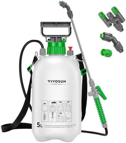 VIVOSUN 1.35 Gal/5L Pump Sprayer, Garden Water Sprayer by VIVOSUN