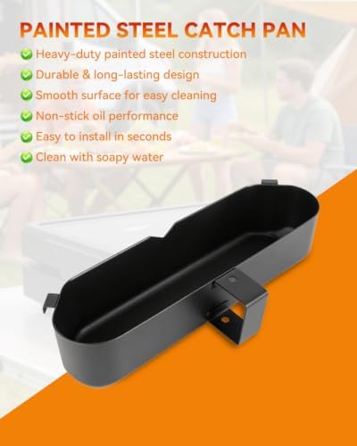 Grease Cup for Blackstone 22 Inch Electric Griddle, Grease Catcher Drip Pan Replacement for Blackstone 17" & 22" E-Series Griddle Models 8001, 8003, 8000, 8005, Heavy Duty Oil Grease Collection Tray - Image 4