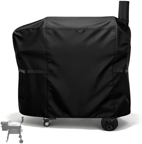 Charcoal Grills Cover for Z Grills 7002C2E Pellet Grill, Waterproof Outdoor Grill Cover BBQ Grill Cover Barbeque Grill Cover (Cover Only) - 48" L×26" W×48" H, Black by Andacar