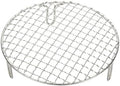 uxcell 7.5 Inch Round Cooking Rack, Stainless Steel Canning Racks with Legs, Barbecue Mesh Grill for Baking Cooling Steaming Cookware by uxcell