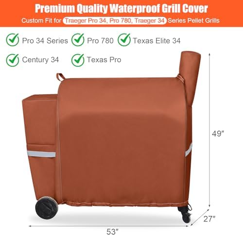 Grill Cover for Traeger Pro 34/780, Z Grills 700/550/600 Series - Image 2