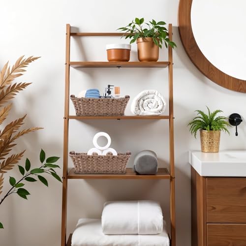 2 Pack Large Waterproof Wicker Storage Basket – 15"x10.6"x5.1" Brown Polypropylene Woven Baskets with Wood Handles & Metal Frame for Pantry, Bathroom, Bedroom, Patio - Image 7