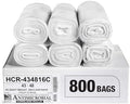Aluf Plastics 56 Gallon 16 Micron (eq) Clear Trash Bags 43" x 48" 800 Count by AlufPlastics