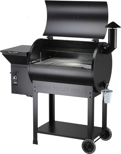 Z GRILLS ZPG-7002B Newly Upgrade Wood Pellet Grill & Smoker, 8 in 1 BBQ Grill Auto Temperature Controls, inch Cooking Area, 700 sq in Black - Image 4