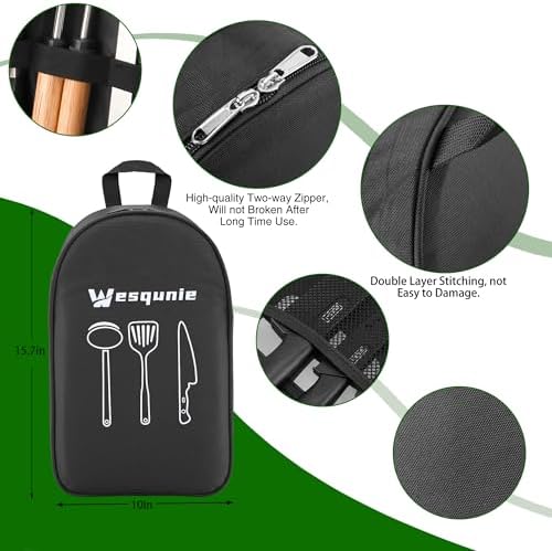 Wesqunie Silicone Cooking Utensils Set, Cookware Set for Outdoor Camping - Image 2