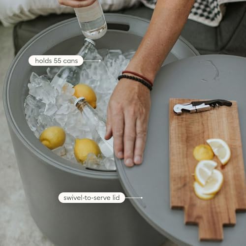 Veradek Kona Cooler Side Table - Outdoor Cooler Table and Ice Chest - Image 6