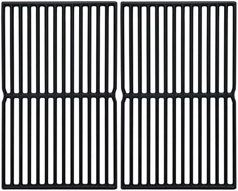 Leship 15 inch Grates for Weber 7522 Spirit E/S 200 E/S210 Spirit 500 Genesis Silver A, Cast Iron Cooking Grid for 7523 7521 65904 65905 (15 x 11 1/4) 2PCS by Leship