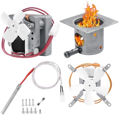 Upgrade Grills Replacement Parts Kit for Pit Boss, Traeger Wood Pellet Grills, Include 2.0 RPM Auger Motor, Hot Rod Ignitor, Fire Burn Pot, Induction Fan, Fit for Camp Chef, Z Grills Pellet Grill by COMVIEE