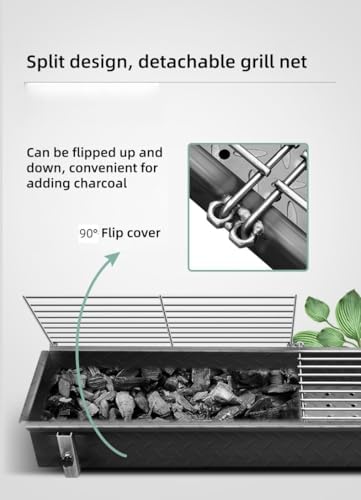 Yakitori Charcoal Grill, 47 In Household/Commercial Charcoal Barbecue Grill - Image 7