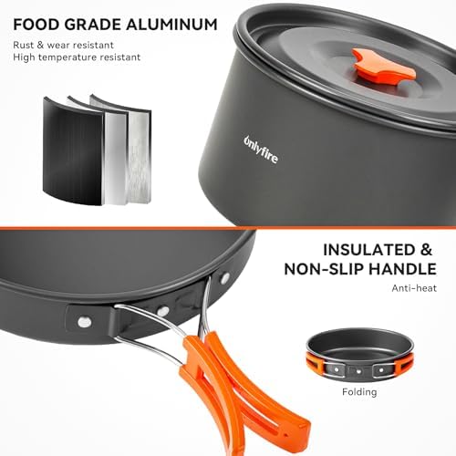 ONLYFIRE OUTDOOR LIVING 15 PCs Camping Utensils Cookware Set, CT605 - Image 4