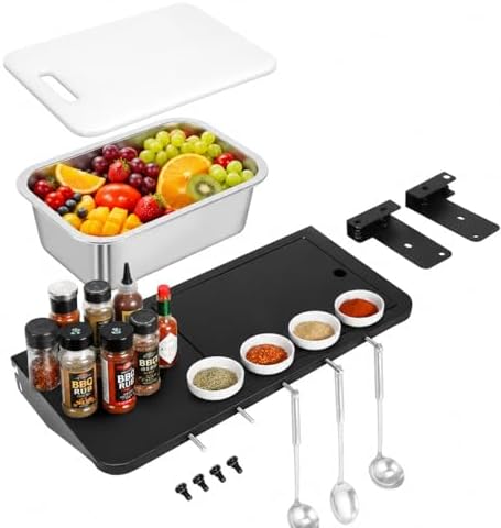 QuliMetal Folding Front Shelf for Traeger Pro 22,Pro 575,Ironwood 650 by QuliMetal
