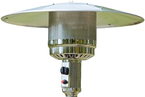 BTExpert 50000 BTU Propane Patio Heater for Outdoor Double-Layer Stainless Steel Burner, Wheels, Triple Protection System, Outdoor Heater Round Table design for Home and Commerical, Bronze - Image 4