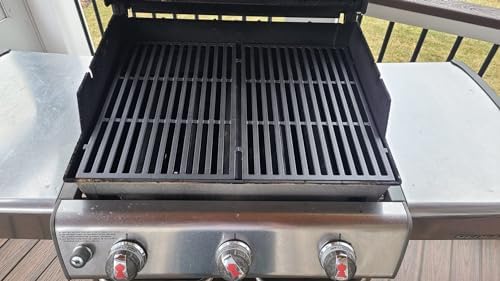 Leship 19.5 inch Cooking Grates Replace for Weber 7524, 7528, Weber Genesis 300 Series Genesis E310 E320 E330 S310 S320 S330 EP310 EP320 EP330 Grills, Cast Iron Grill Grates (19.5" x 12.9" Each) - Image 3