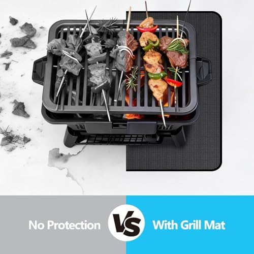 65 x 48 in Under Grill Mats for Outdoor Grill Deck Protector - Image 3