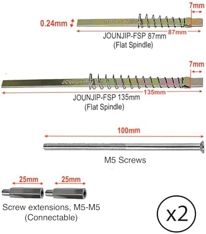 Flat Spindle Thick Door Extension Kit for Mechanical Locks & Deadbolt Locks - Image 5