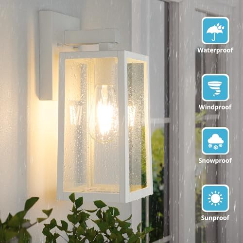 MAXvolador Outdoor Wall Light Fixtures, Exterior Waterproof Wall Lanterns - Image 2