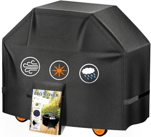 Grill Cover 55inch 600D 4.2LB Heavy Duty BBQ Gas Grill Cover for Outdoor Outside, Waterproof, Anti-UV Material for Char-Broil, Monument, Dyna-Glo (SKZ) by Aoretic