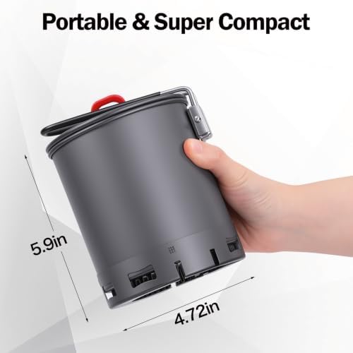 REDCAMP 1.5L Ultralight Camping Cooking Pot Compact Outdoor Stove Tool - Image 5