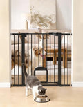 Babelio 36" Tall Pet Gate with Cat Door, CatPrivilege III, 29-43" by BABELIO