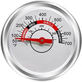 Hiorucet Grill Thermometer Heat Indicator Replacement for Weber, Charbroil, Brinkmann, Nexgrill, Jenn-Air, Kenmore, 2 3/8 Inch Smoker Temperature Gauge for Weber Genesis II E-310, Brinkmann 810-3660-S by Hiorucet