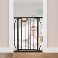 owlie Narrow Baby Gate with Door 23.6-27.6 Inch for Stairs Small Doorways by owlieextrawidebabygate
